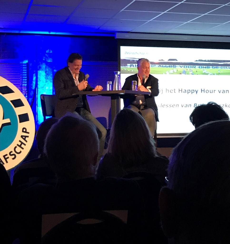 Bram Moszkovicz bij Businessclub De Graafschap